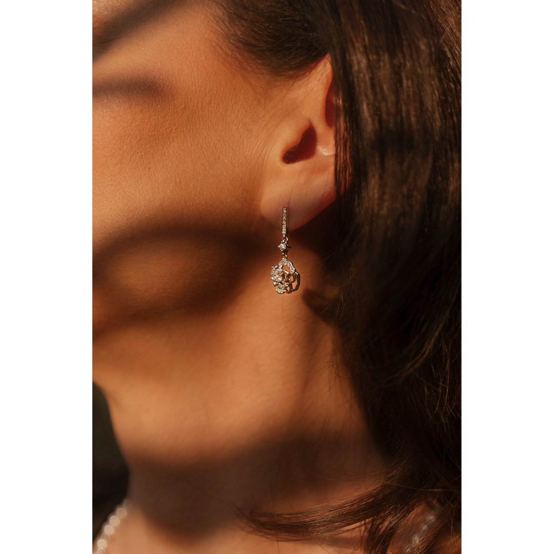 Aretes Rosas con Circonias