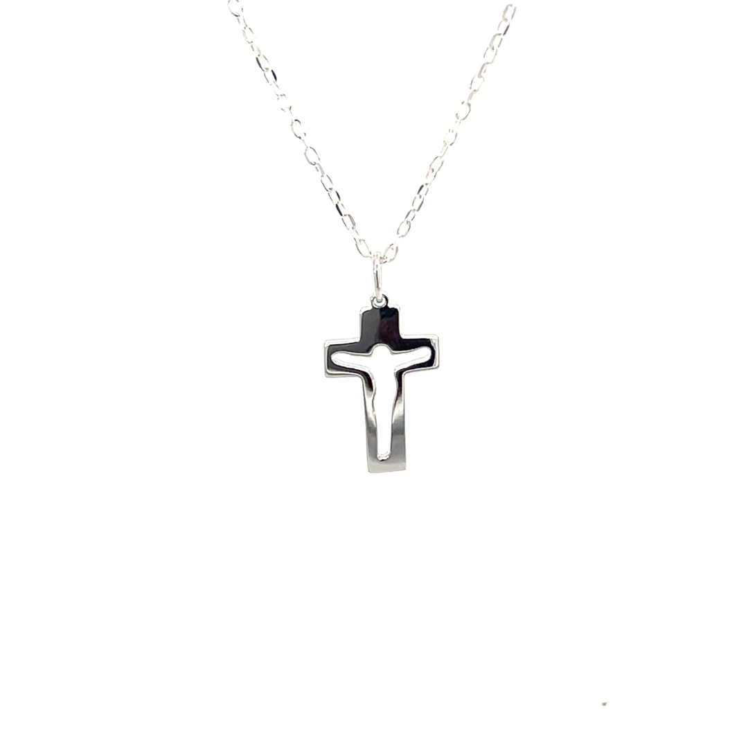 Cruz Silueta Jesús en cadena