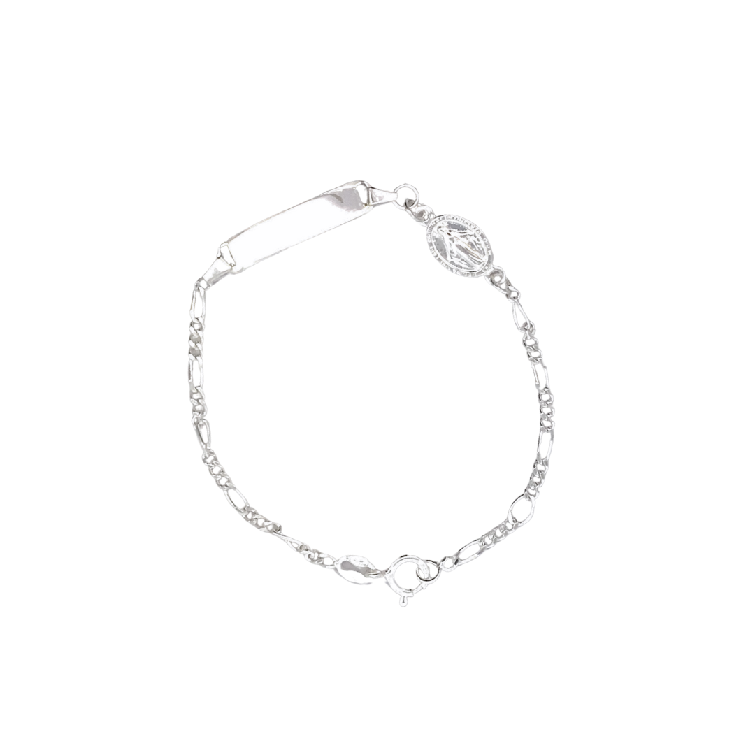Pulsera esclava con medalla de la Virgen de la Medalla Milagrosa