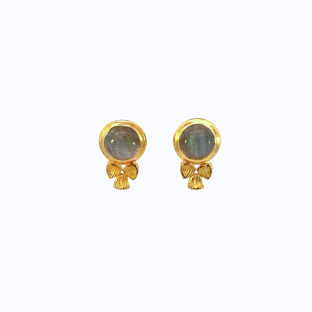 Aretes de gemas naturales Labradorita