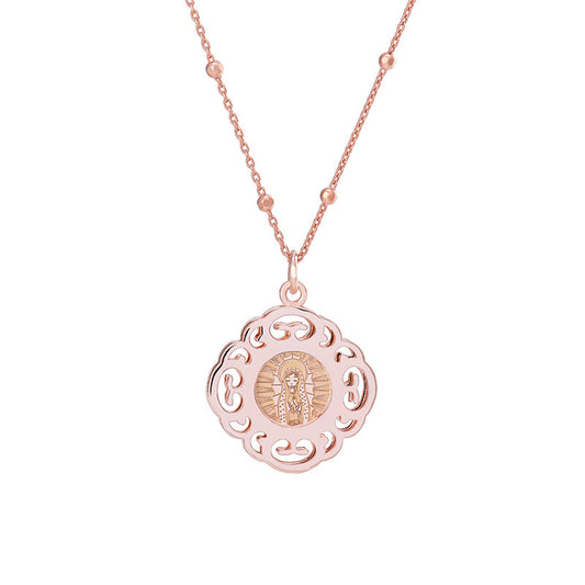 Medalla Virgen de Guadalupe con marco