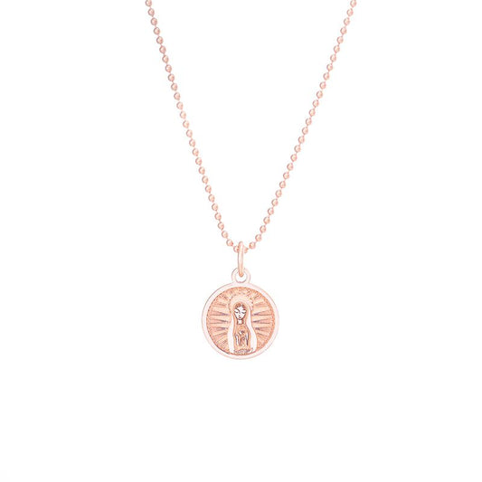 Medalla Virgen de Fátima redonda