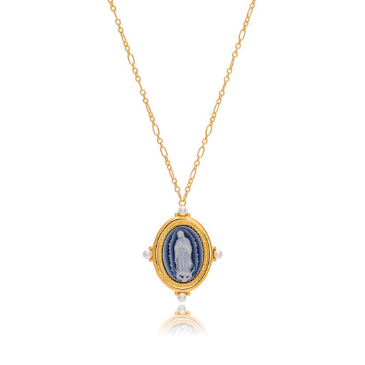 Medalla Virgen de Guadalupe Cameo grande