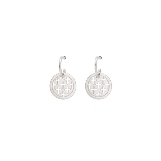 Aretes con mini Cruces caladas
