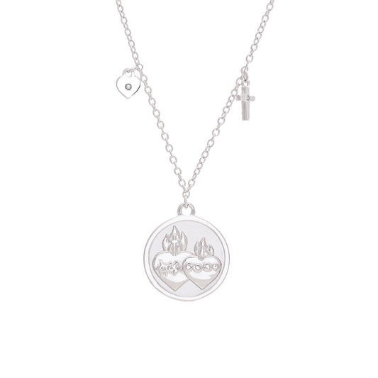 Collar de los Sagrados Corazones de Jesús y María