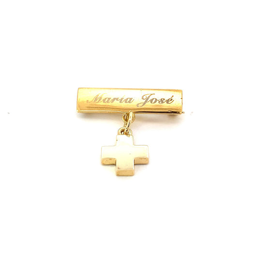 Segurito con Cruz de oro 14K