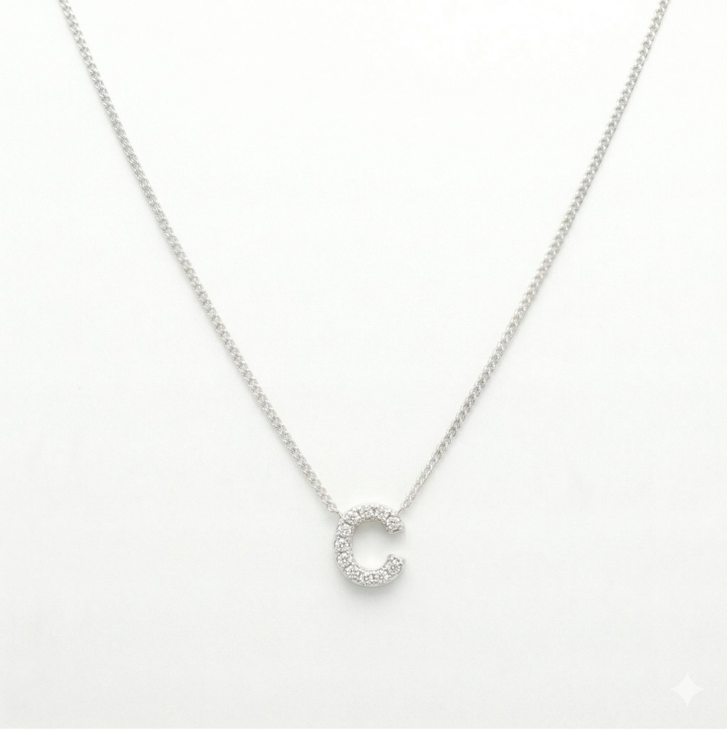 COLLAR LETRA INICIAL  MINI PLATA