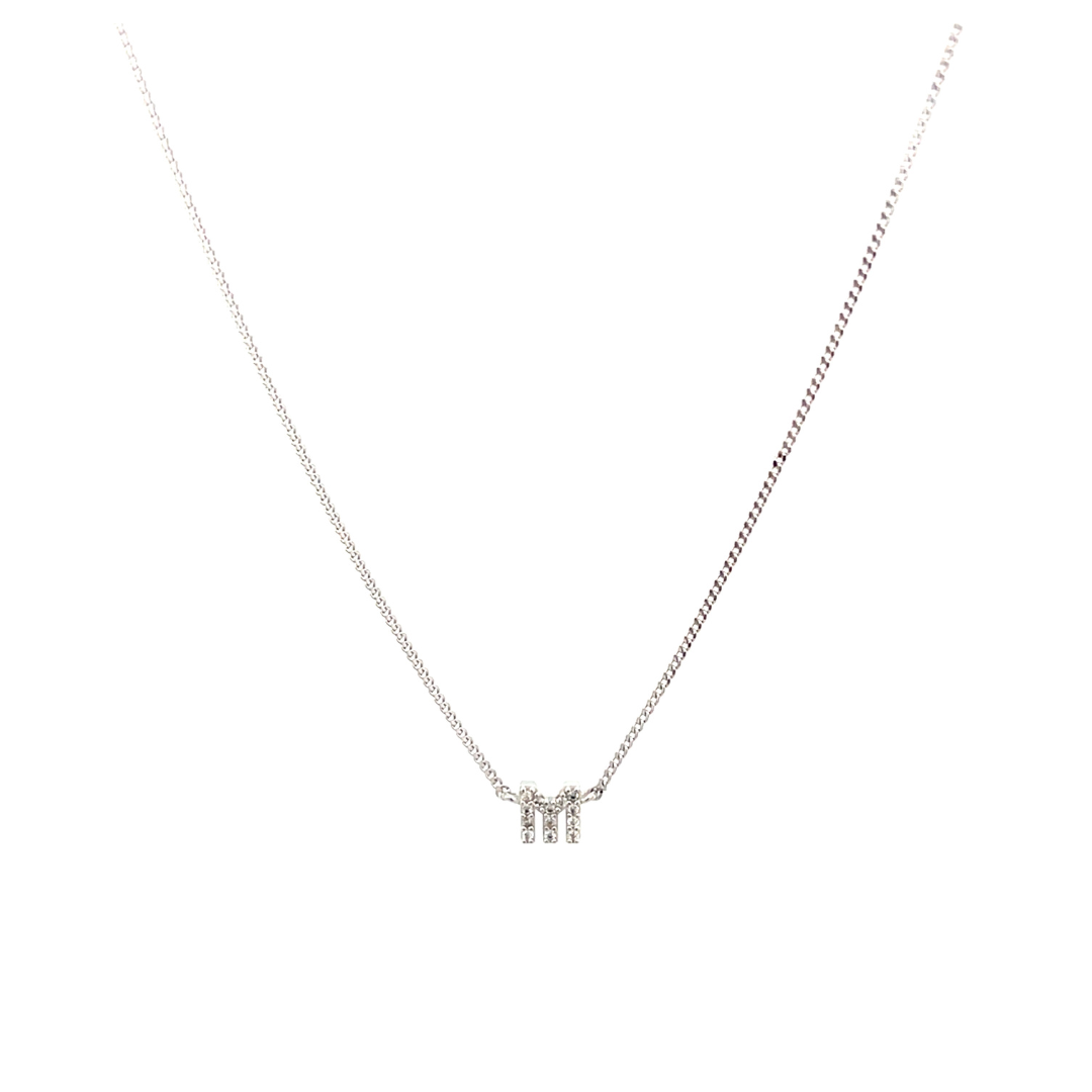 COLLAR LETRA INICIAL  MINI PLATA