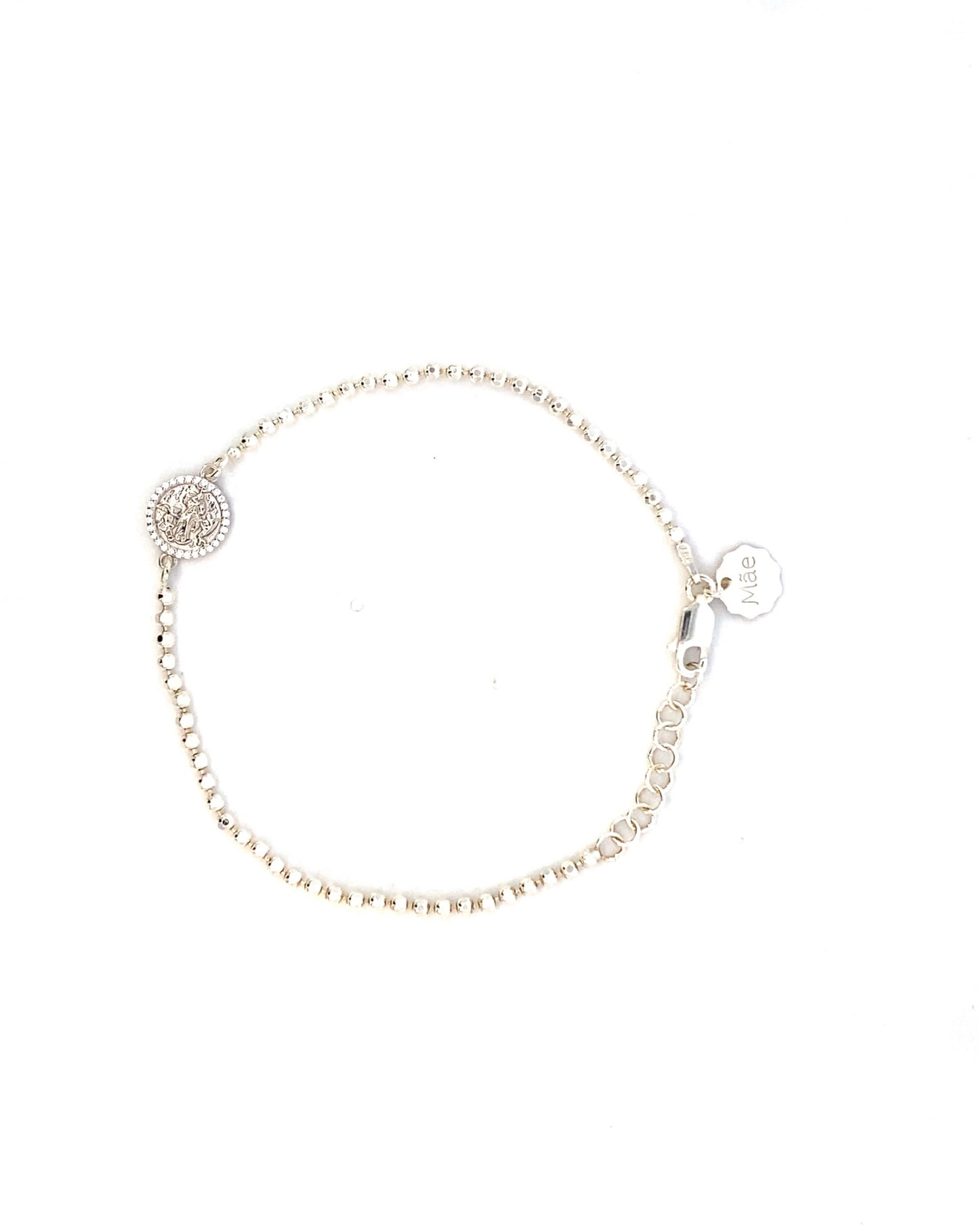 Pulsera Virgen Desatadora de nudos plata