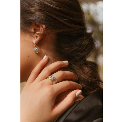 Aretes Rosas con Circonias