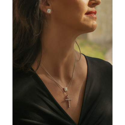 Cruz de circonias grande