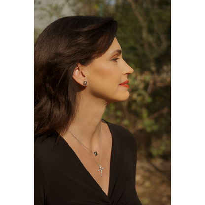 Cruz de circonias grande