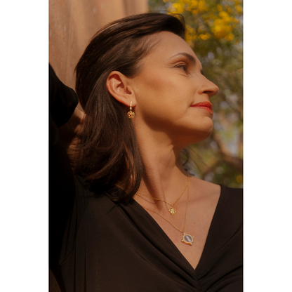 Aretes Rosas con Circonias
