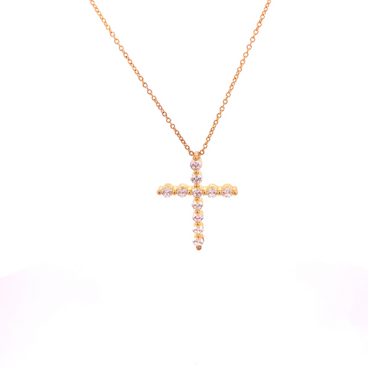 Cruz de circonias grande