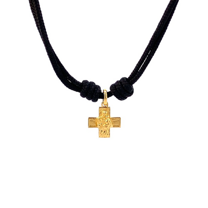 Cruz de San José en cordino negro