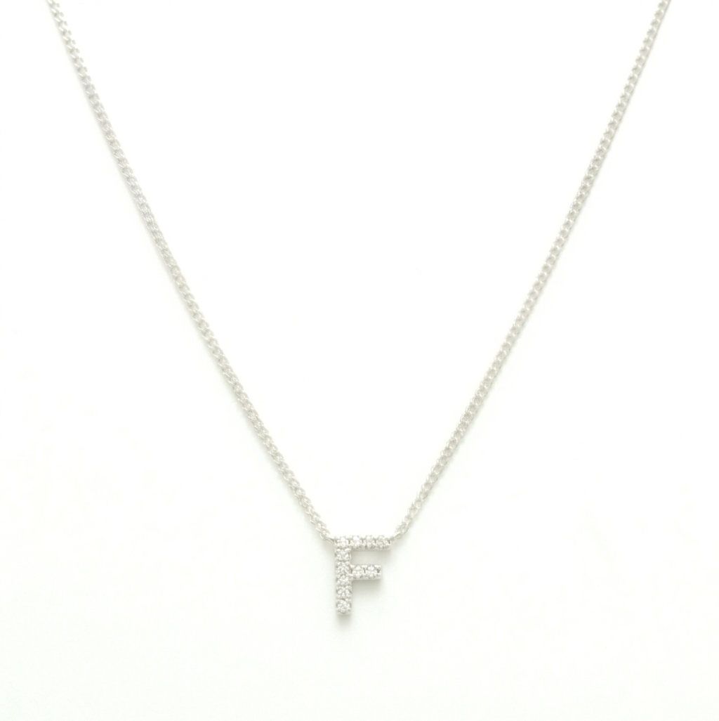 COLLAR LETRA INICIAL  MINI PLATA