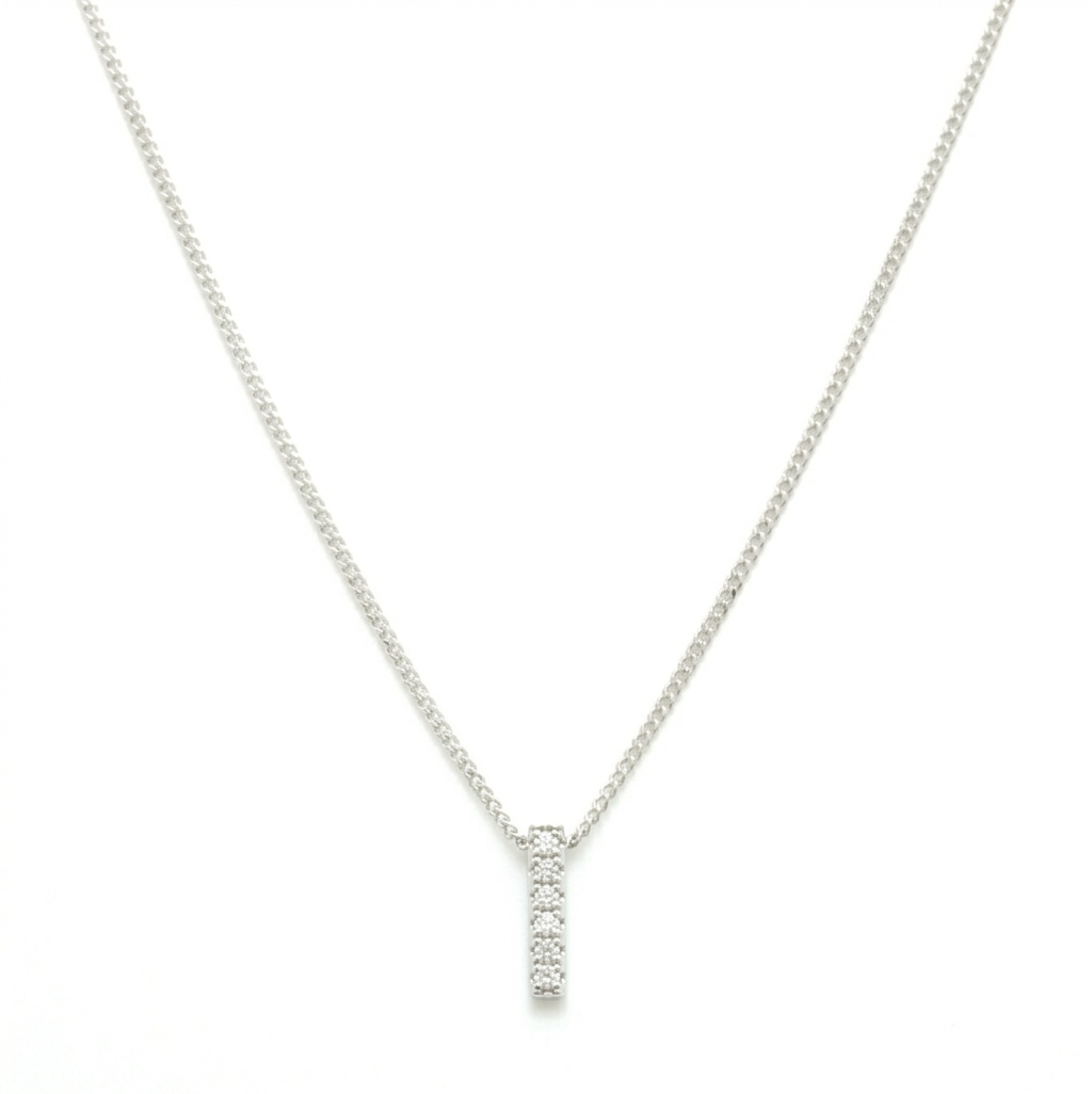 COLLAR LETRA INICIAL  MINI PLATA