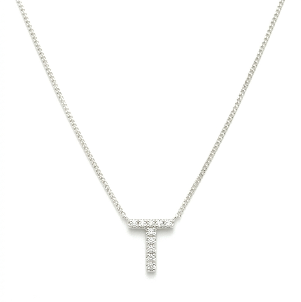COLLAR LETRA INICIAL  MINI PLATA
