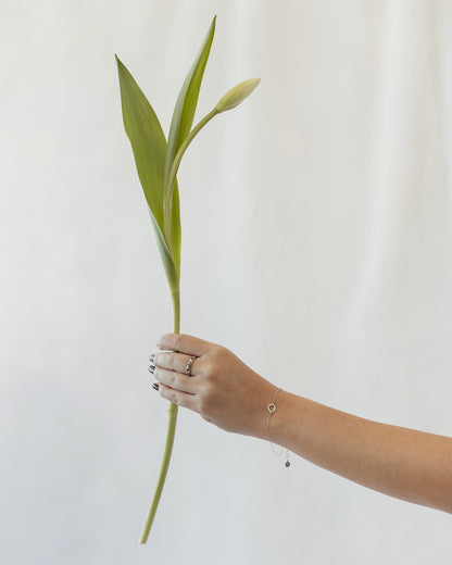 Pulsera de plata con charm de corazón