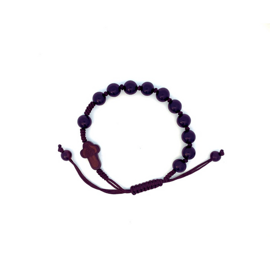 Decenario bracelet with wooden beads for men