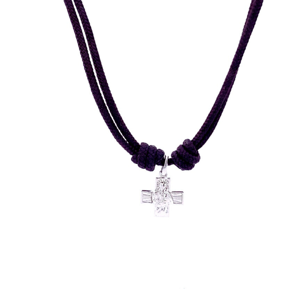 Cross of Saint Joseph in black cord