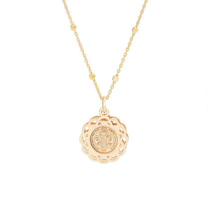 Medalla de San Benito con marco