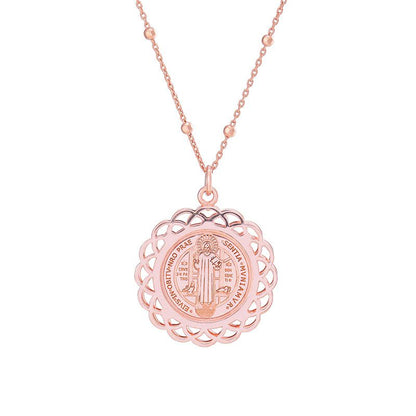 Medalla de San Benito con marco