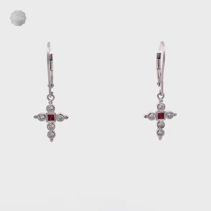 Aretes Cruz de Circonias