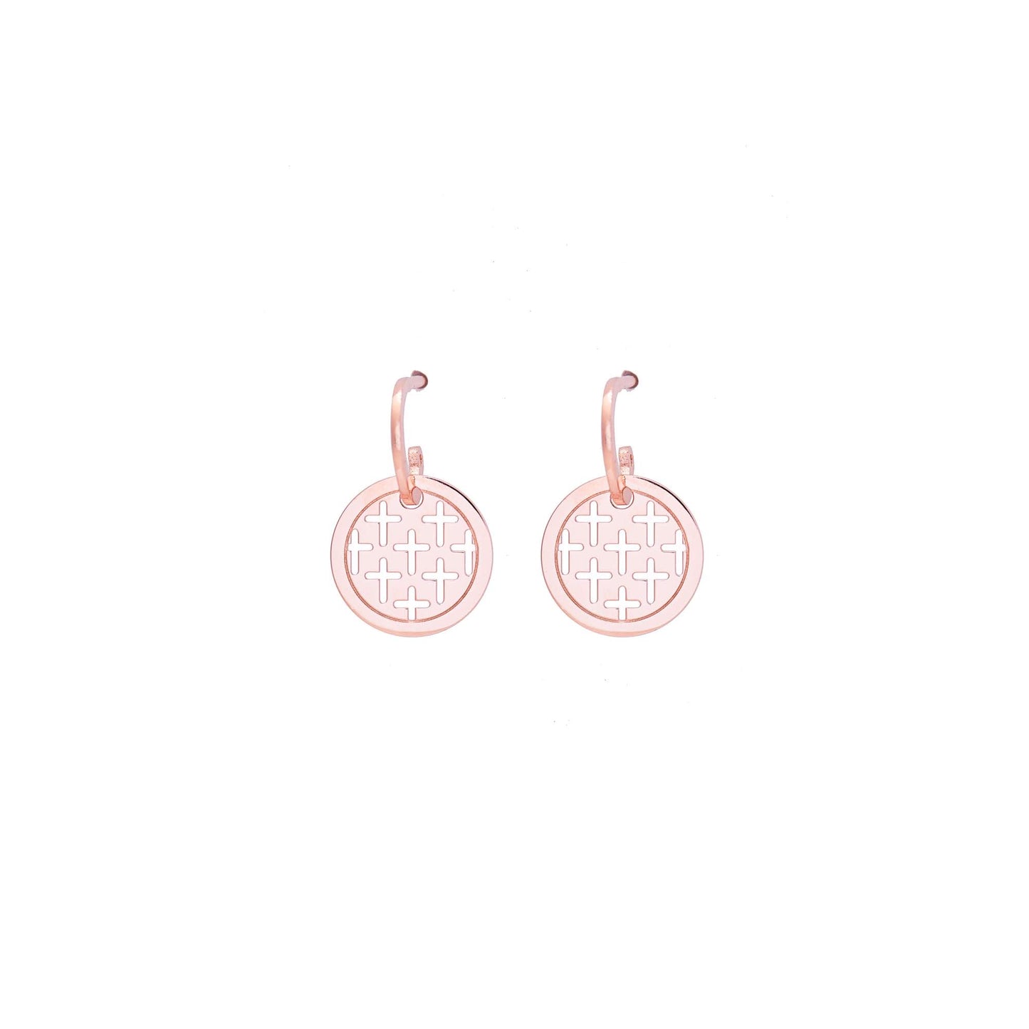 Earrings with mini openwork Crosses