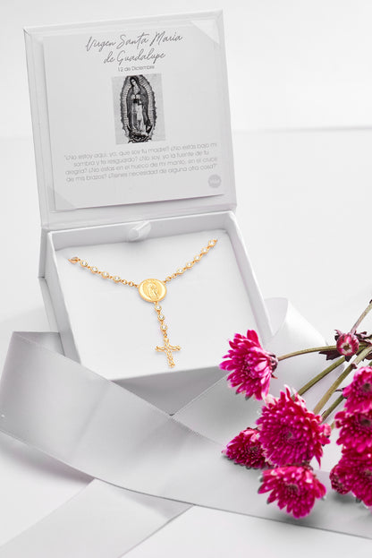 Rosario collar circonias