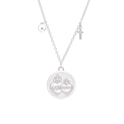 Collar de los Sagrados Corazones de Jesús y María